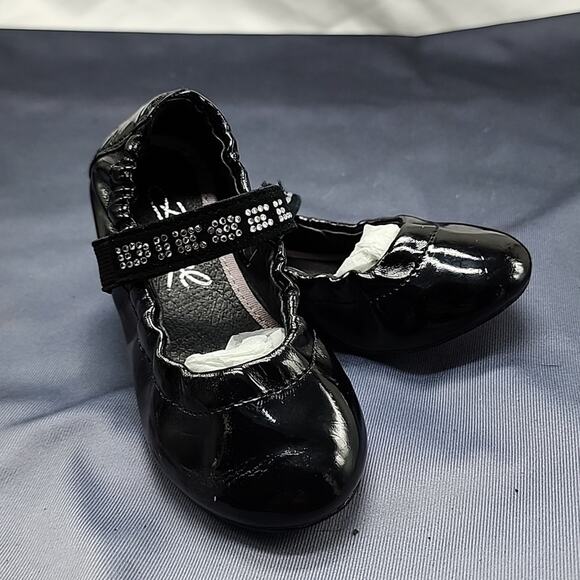 DIESEL BLACK PATENT LEATHER MARY JANE BALLET BABY FLATS BABY NEW WNB SIZE 6 - Picture 10 of 15